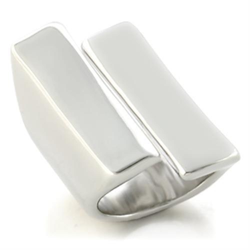 Rhodium Brass Ring with No Stone