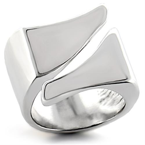 Rhodium Brass Ring with No Stone