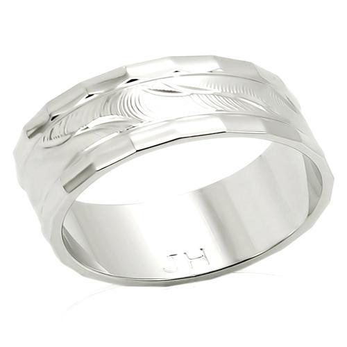 Imitation Rhodium Brass Ring with No Stone