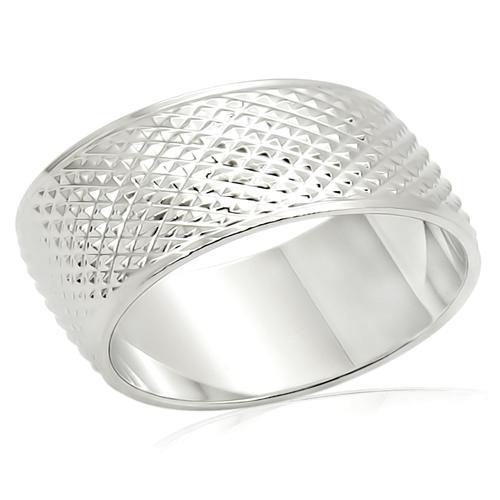 Imitation Rhodium Brass Ring with No Stone