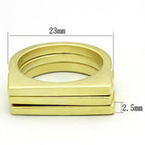 Matte Gold Brass Ring with No Stone