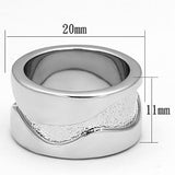 Rhodium Brass Ring with No Stone