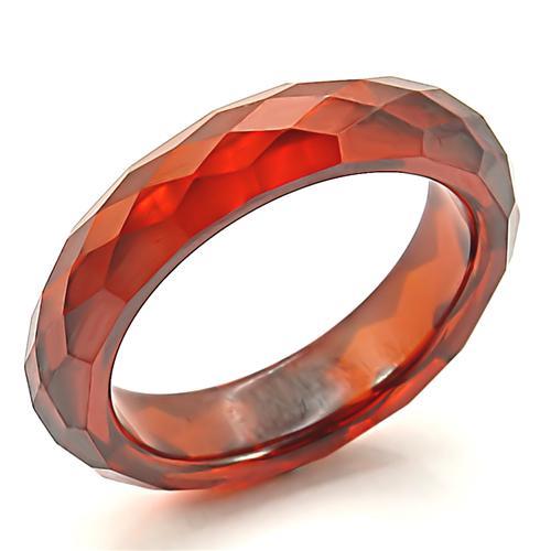 Stone Ring with AAA Grade CZ  in Garnet
