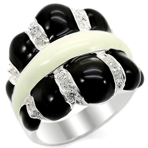 Silver 925 Sterling Silver Ring with AAA Grade CZ  in Clear