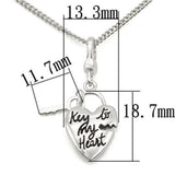 Silver 925 Sterling Silver Chain Pendant with No Stone