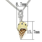 Silver 925 Sterling Silver Chain Pendant with No Stone