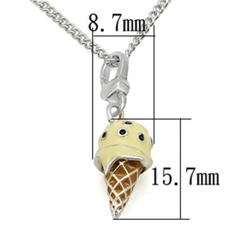 Silver 925 Sterling Silver Chain Pendant with No Stone
