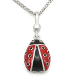Silver 925 Sterling Silver Chain Pendant with Top Grade Crystal  in Black Diamond