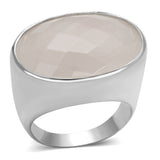 Silver 925 Sterling Silver Ring with AAA Grade CZ  in Rose