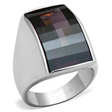 Silver 925 Sterling Silver Ring with AAA Grade CZ  in Amethyst