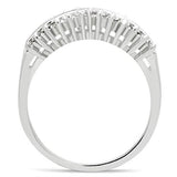 Silver 925 Sterling Silver Ring with AAA Grade CZ  in Clear