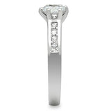 Silver 925 Sterling Silver Ring with AAA Grade CZ  in Clear