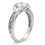 Silver 925 Sterling Silver Ring with AAA Grade CZ  in Clear