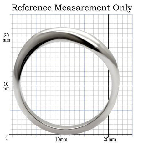 High polished (no plating) Stainless Steel Ring with No Stone