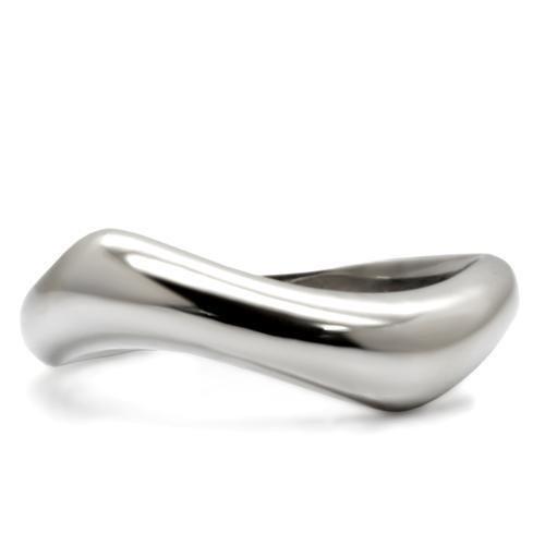 High polished (no plating) Stainless Steel Ring with No Stone