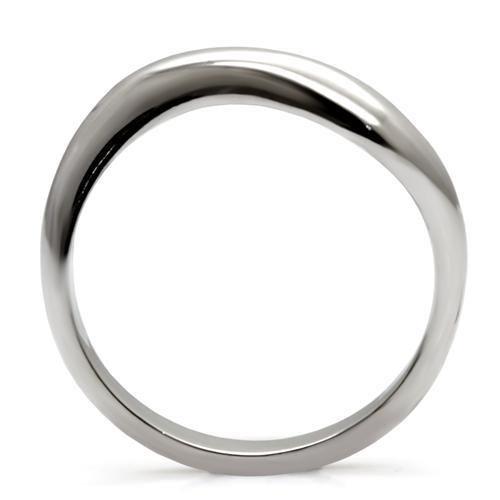 High polished (no plating) Stainless Steel Ring with No Stone