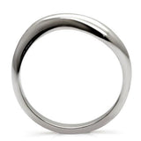 High polished (no plating) Stainless Steel Ring with No Stone
