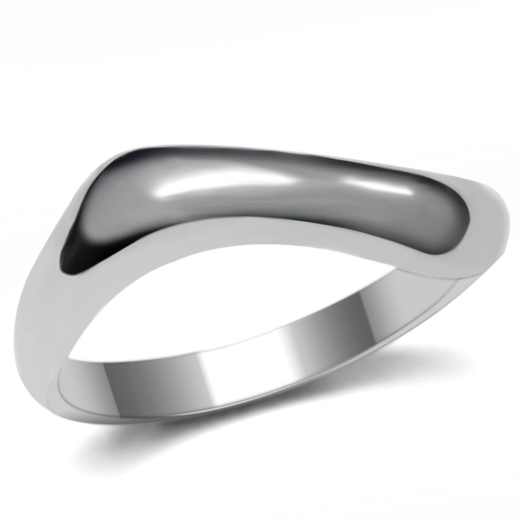 High polished (no plating) Stainless Steel Ring with No Stone