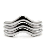 High polished (no plating) Stainless Steel Ring with No Stone
