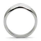 High polished (no plating) Stainless Steel Ring with No Stone