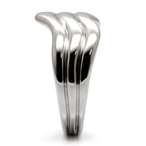 High polished (no plating) Stainless Steel Ring with No Stone