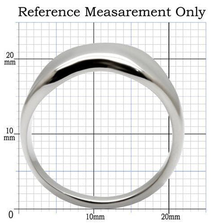 High polished (no plating) Stainless Steel Ring with No Stone