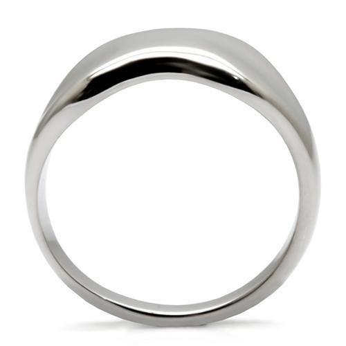 High polished (no plating) Stainless Steel Ring with No Stone
