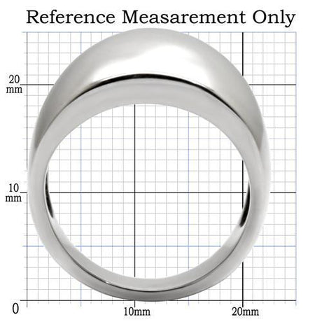 High polished (no plating) Stainless Steel Ring with No Stone