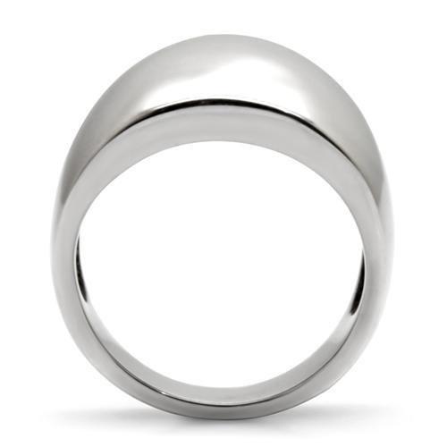 High polished (no plating) Stainless Steel Ring with No Stone