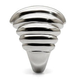 High polished (no plating) Stainless Steel Ring with No Stone