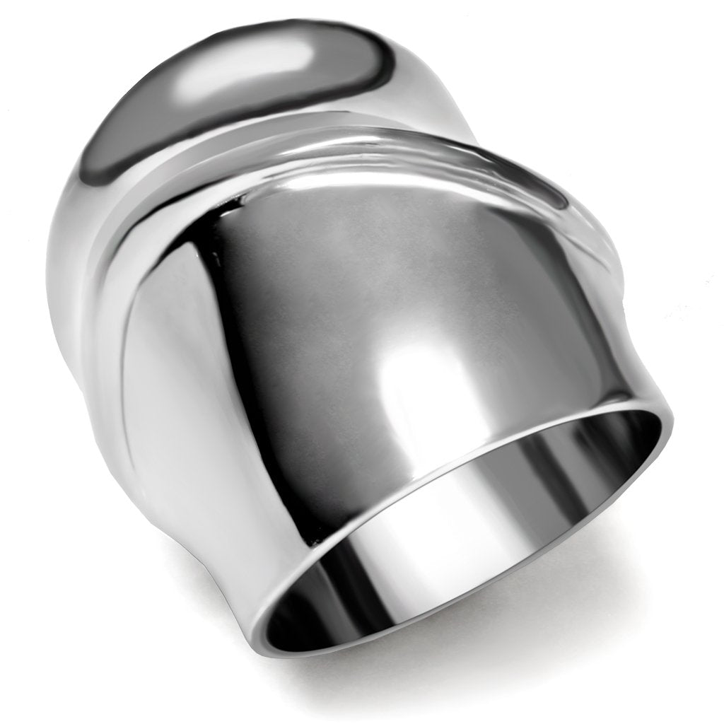 High polished (no plating) Stainless Steel Ring with No Stone