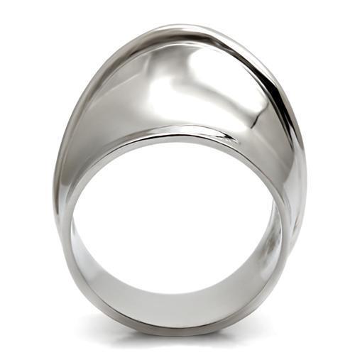 High polished (no plating) Stainless Steel Ring with No Stone