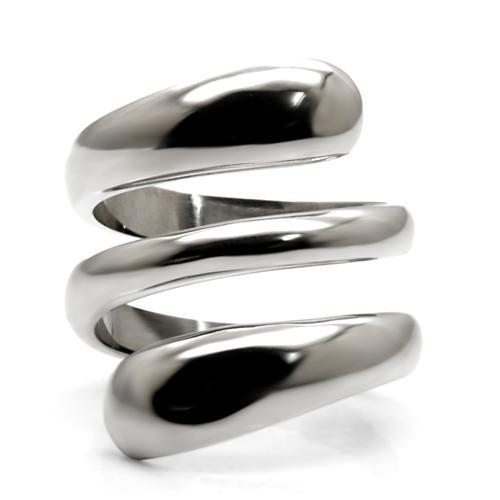 High polished (no plating) Stainless Steel Ring with No Stone