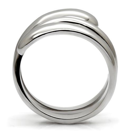 High polished (no plating) Stainless Steel Ring with No Stone