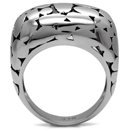 High polished (no plating) Stainless Steel Ring with No Stone