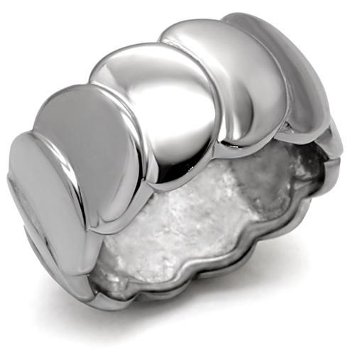 High polished (no plating) Stainless Steel Ring with No Stone