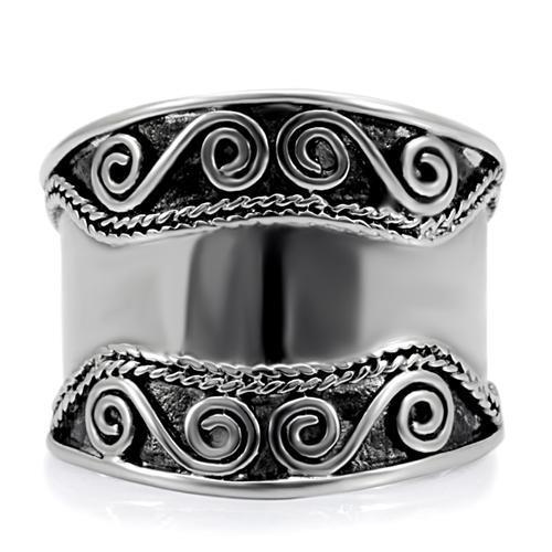 High polished (no plating) Stainless Steel Ring with No Stone