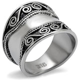 High polished (no plating) Stainless Steel Ring with No Stone