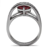 Sterling silver 925  Ring with AAA Grade CZ  in Ruby