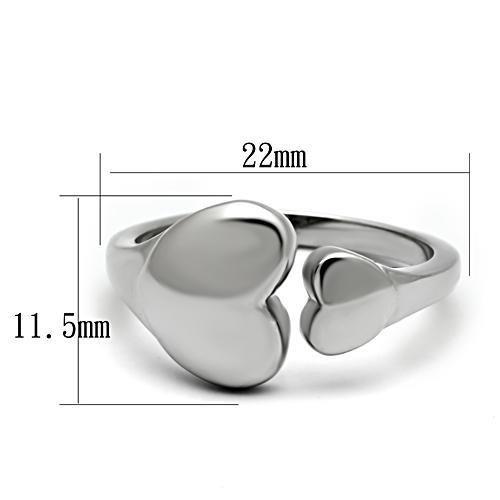 High polished (no plating) Stainless Steel Ring with No Stone