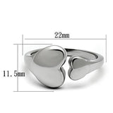 High polished (no plating) Stainless Steel Ring with No Stone