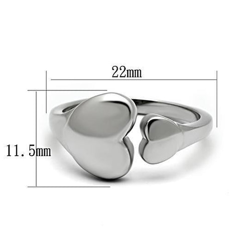 High polished (no plating) Stainless Steel Ring with No Stone