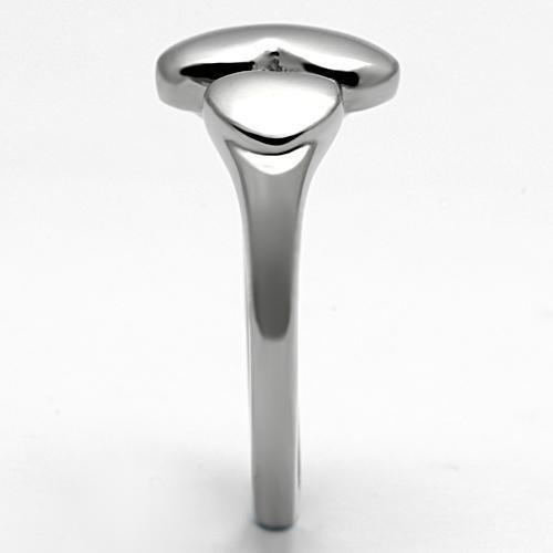 High polished (no plating) Stainless Steel Ring with No Stone