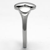 High polished (no plating) Stainless Steel Ring with No Stone