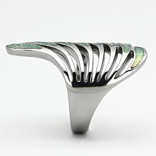 High polished (no plating) Stainless Steel Ring with No Stone