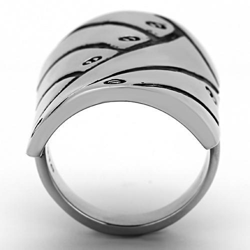 High polished (no plating) Stainless Steel Ring with No Stone