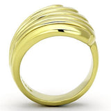 IP Gold(Ion Plating) Stainless Steel Ring with No Stone