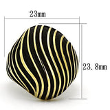 IP Gold(Ion Plating) Stainless Steel Ring with No Stone