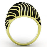 IP Gold(Ion Plating) Stainless Steel Ring with No Stone