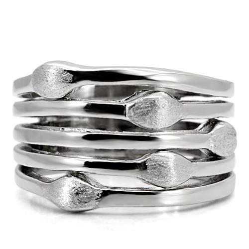 High polished (no plating) Stainless Steel Ring with No Stone